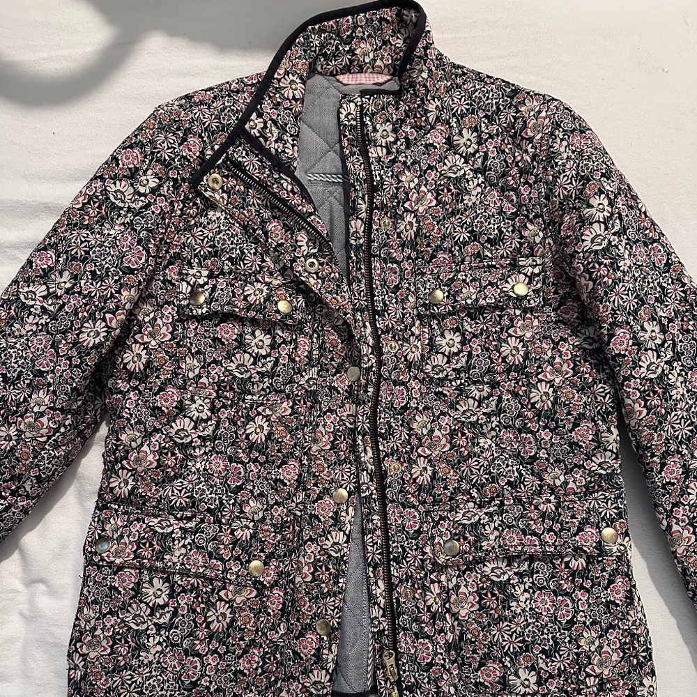 J. Crew x Liberty London Garden Downtown Field Quilted Jacket